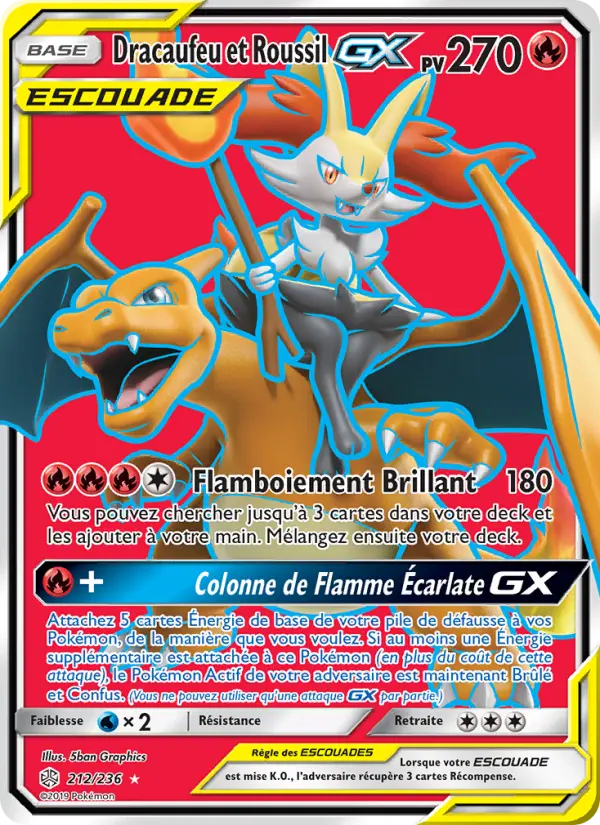 Dracaufeu et Roussil GX