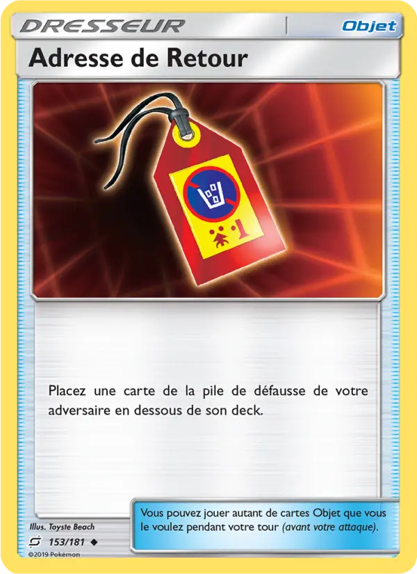 Adresse de Retour